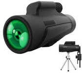 Telescopio Monocular, Telescopio Monocular 4k Hd Con Trípode, Monoculares De Visión Nocturna Impermeables Y Antivaho De Alta Calidad - Negro