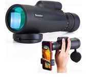 Monocular 10-30x50 Para Adultos, Alcance Monocular Hd A Prueba De Agua Con Soporte De Trípode Para Teléfono Inteligente Para Obser
