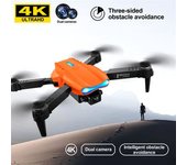 Dron De Control Remoto Con Cámara 4k (cámara Doble - Duración De La Batería: 15 Min - Naranja)