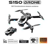 Dron Sin Escobillas S150 Con Cámara Dual 4k Evitación De Obstáculos De 360° (3 Baterías - Duración De La Batería: 18 Min - Negro)