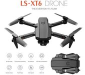 Mini Drone Con Cámara 4k Hd (modelo:xt6 - Duración De La Batería: 12 Min - Negro)