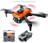 Dron Plegable K6 Pro Con Cámara Esc Dual 4k Evitación De Obstáculos De 360° (2 Baterías - Duración De La Batería: 15 Min - Naranja)