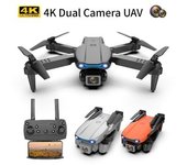 Dron De Control Remoto Con Cámara 4k (cámara Doble - Duración De La Batería: 15 Min - Negro)