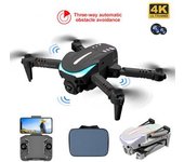 Mini Dron Plegable K109 Con Luz De Respiración Colorida De Cámara Dual 4k (1 Baterías - Duración De La Batería: 12 Min - Negro)