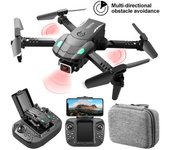 S128 Mini Drone Con Cámara 4k Evitación De Obstáculos De 3 Lados (cámara Única - Duración De La Batería: 10 Min - 2 Batería - Negro)