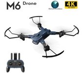 Mini Dron De Control Remoto M6 (4k - Duración De La Batería: 15 Min - Azul)