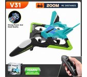 Avión Planeador De Espuma V31, Dron De Control Remoto (duración De La Batería: 15 Min - 1 Batería - Verde)