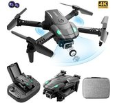 S128 Mini Drone Con Cámara 4k Evitación De Obstáculos De 3 Lados (cámara Dual - Duración De La Batería: 10 Min - 2 Batería - Negro)