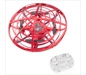 Mini Dron De Control Remoto Ufo Con Detección De Gestos De Luz Led (duración De La Batería: 5 Min - Rojo)