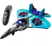 Avión De Control Remoto V17, Dron De Espuma Epp (duración De La Batería: 15 Min - Azul)