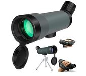 Binoculares De 10-30x50 Mm Para Niños Y Adultos: Pequeños Y Compactos, Óptica Bk-7, Aumento Continuo, Adecuados Para Acampar, O-negro