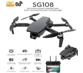 Dron De Control Remoto Sg108 Con Cámara 4k Hd (duración De La Batería: 25 Min - Negro)