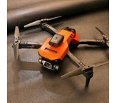 Dron Plegable K6 Pro Con Cámara Única 4k Evitación De Obstáculos De 360° (1 Batería - Duración De La Batería: 15 Min - Naranja)