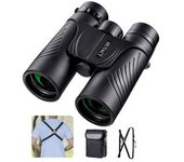 Binoculares Hutact 10x42, Potentes Prismáticos Para Adultos, Prismáticos Compactos De Observación De Aves Hd Para Viajes, Lentes B