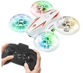 Mini Dron Anti-caída Y Anticolisión Con Luz Fría (duración De La Batería: 6 Min - Blanco)