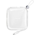 Power Bank 10000 Mah Jelly Series 22,5 W Con Cable Integrado Compatible Con Iphone Blanco