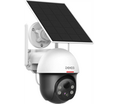 Cámara De Seguridad Ip Dekco Dc9l 5mp Panel Solar Alexa/google Home Blanco