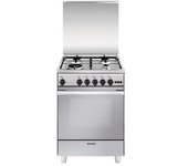 Glem Gas U664vi Cocina Cocina Independiente Electricidad / Gas Encimera De Gas Acero Inoxidable