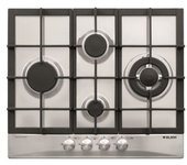 Placa De Cocina Glem Gas Gt645hix Acero Inoxidable Empotrada 60 Cm 4 Fuegos