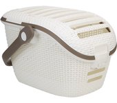 Transportín Curver para mascotas - Blanco, 51 x 38 x 33 cm (An x P x Al)