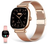 Ksix Iria Smartwatch, Pantalla Amoled 1.7", Aut. 4 Días, Correa Metal Y Silicona, Modos Deporte Y Salud, Llamadas, Rosa