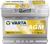 Varta Batería de coche  Start Stop agm xev 60ah 680a a8