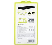 Muvit Batería externa móvil  10000 mah multiusos 7 cargas máx. negro