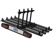 Cruz Portabicicletas de plataforma para bola de remolque - 4 bicicletas