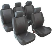 Autoline Juego completo de fundas de asiento para coche Catania negro ts