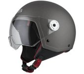 Nzi Casco de moto Velca vintage  gris xs