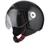 Nzi Casco de moto Velca vintage  negro xl