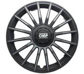 Omp Tapacubos 14 pulgadas  negro/gris 4 ud