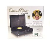 GIRADISCOS LENCO TT-115BK OCADISCOS BLUETOOTH, ALTAVOCES INTEGRADOS, ESTUCHE GIRADISCOS PORTÁTIL COMPACTO, USB, AUX