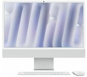 iMac Apple iMac 24 ecran retina 4,5K 256G0 SSD 16 GO RAM Puce M4 CPU 8 coeurs GPU 8 coeurs Argent