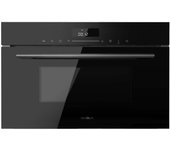 Cecotec Horno Microondas Integrable 60x40cm Bolero Hexa MW703800 Glass Black. 1450W, 34L de Capacidad, Función Microondas, Modo Grill, Defrost, Auto Menú, Speed cooking, Electronic Timer