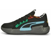 Puma Court Rider Chaos Block Party, Botas de fútbol Unisex Adulto, Black, 42 EU