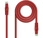 Nanocable Cable de red latiguillo RJ45 LSZH Cat.6A UTP AWG24, Rojo, 0.5m