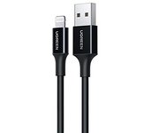 Ugreen 80822 US155 cable de teléfono móvil Negro 1 m USB A Lightning