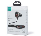 Joyroom Cargador de coche Cargador Rápido 5 x USB-A - 45W (1,5 m) [5 x Fast Car Charger]