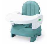 Ingenuity Trona Portátil Bebé Deluxe Comfort Folding Baby Booster Seat - Altura Ajustable - Acolchado - Gris - 6M-3Y