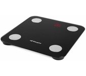 Orbegozo PB 3000 - Báscula de baño inteligente, activación táctil, conexión bluetooth, modo bebé, 13 parámetros, indicador sobrecarga, 180 kg, Negro