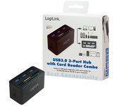 HUB 3 Puertos USB 3.0+Lector DE Tarjetas LOGILINK