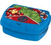 STOR Sandwichera para niños Marvel Blue en plástico Avengers Iron Man Hulk Captain America útil para llevar la merienda fuera de casa