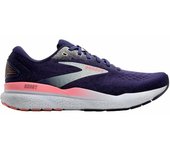 BROOKS Ghost 16, Sneaker Mujer, Cinta Azul/Clavel/Abrigo de Guisante, 36 EU