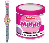 Reloj infantil minnie mouse minnie - tin box ø 33 mm