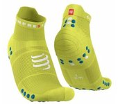 COMPRESSPORT Pro Racing Socks v4.0 Run Low Calcetines, Primerose/Fjord Blue, 35-38 Unisex-Adult