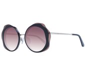 Ted Baker Gafas de sol redondas marrones 100% con protección UV para mujer, Marrón, 53