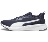 PUMA Flyer Lite, Zapatillas para Correr de Carretera Unisex Adulto, Navy White, 44.5 EU
