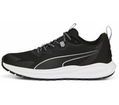 PUMA Twitch Runner Trail, Zapatillas de Running Unisex Adulto, Black White, 44.5 EU