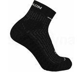 Salomon Ultra Glide - Calcetines tobilleros, Negro/Phantom/Ghost Grey 16-4703 TCX, L